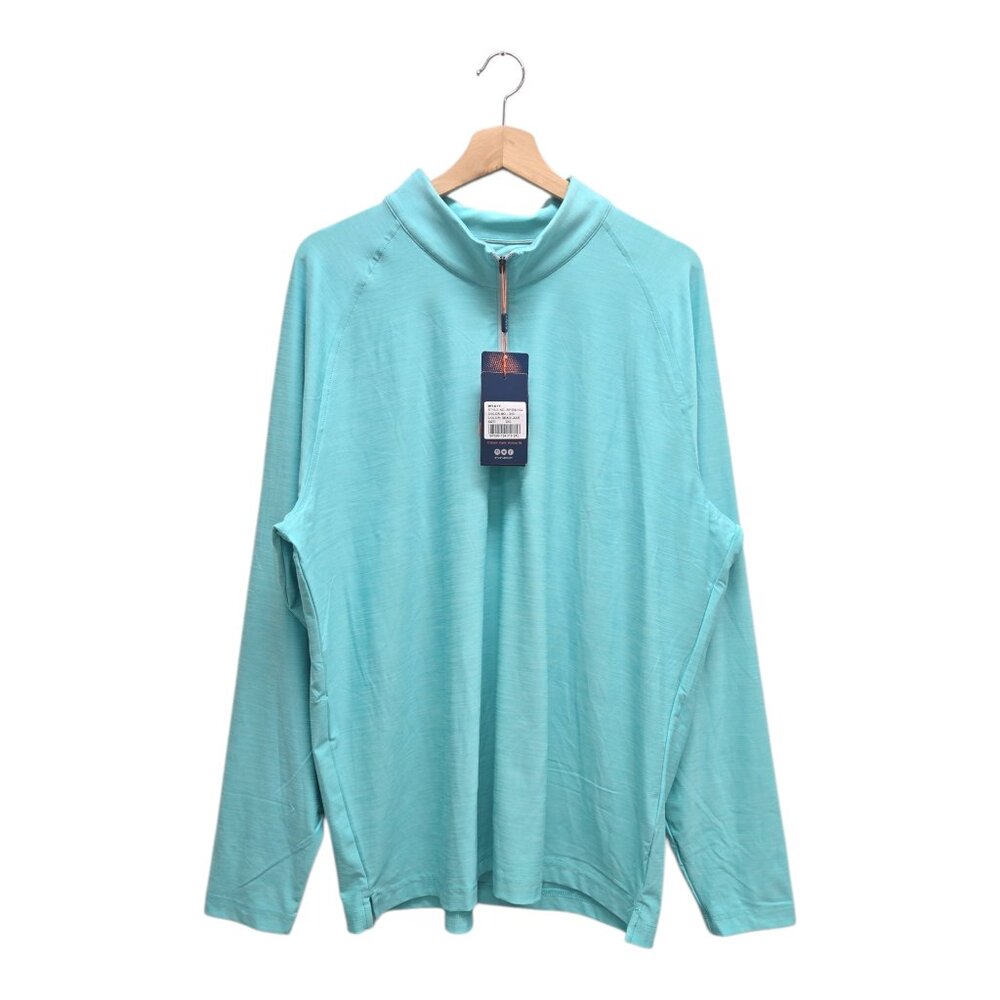 Donald Ross Men’s Wyatt 1/4 Zip Solid Golf Pullover 2XL Green NWT